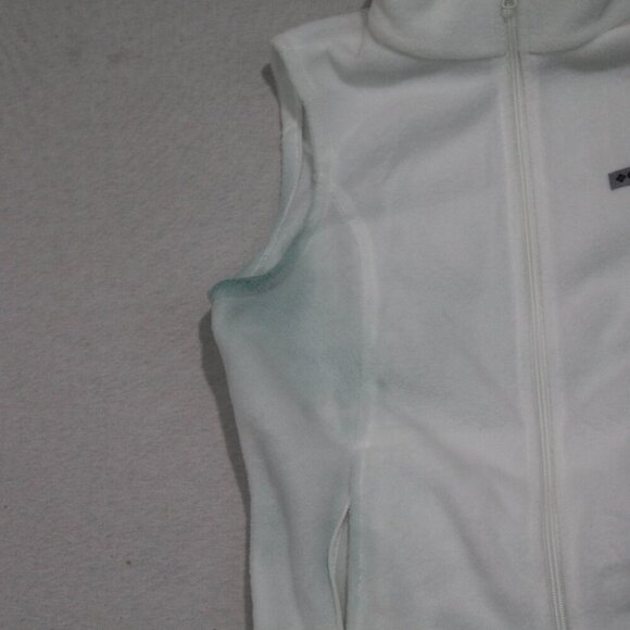 Columbia Women White Sweater Vest Sleeveless Size Medium - Picture 4 of 9